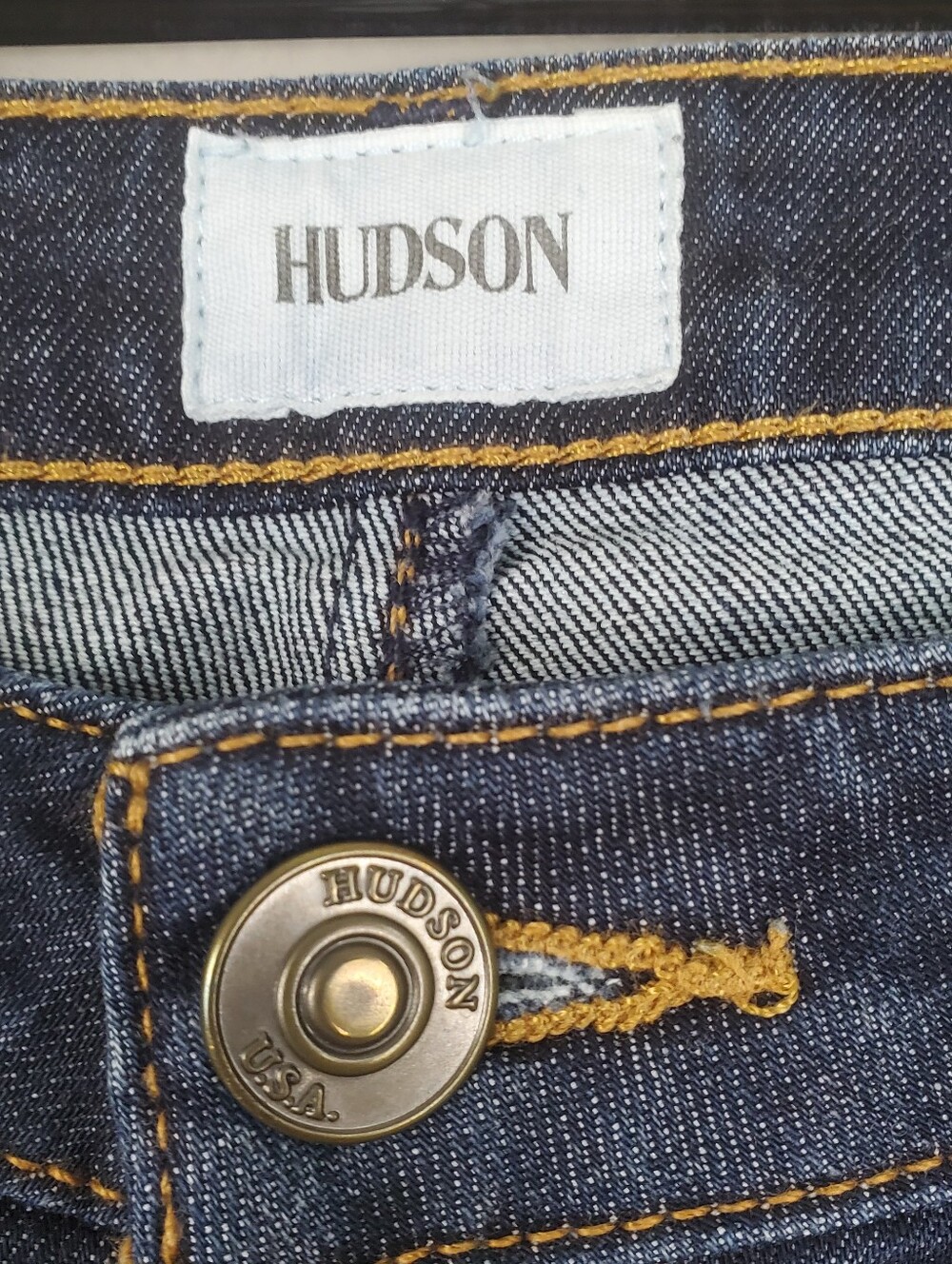 Hudson Womens Straight Cropped Jeans Size 31 Bacara Denim - Picture 6 of 13